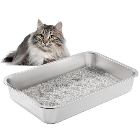 Yangbaga Stainless Steel Pet Litter Box, Odor 